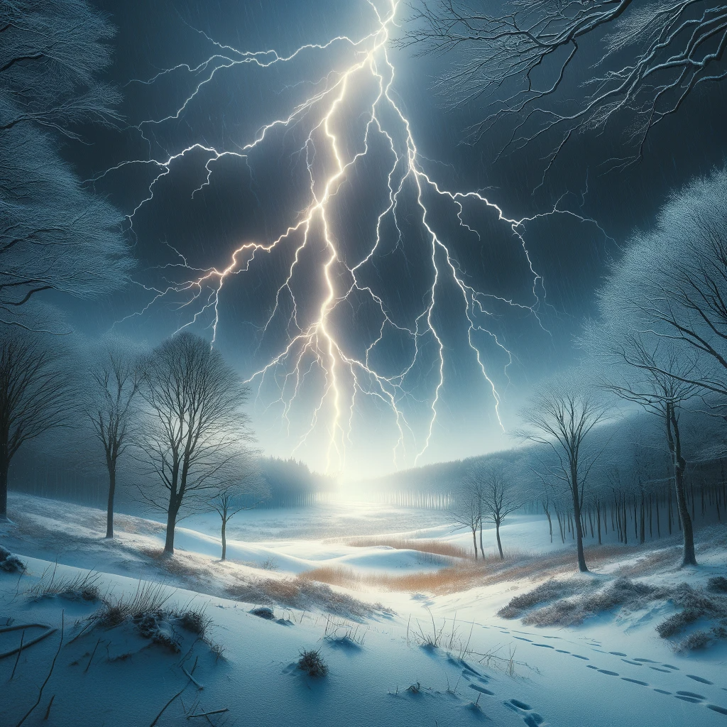 pioruny w zimie pioruny w zimie
